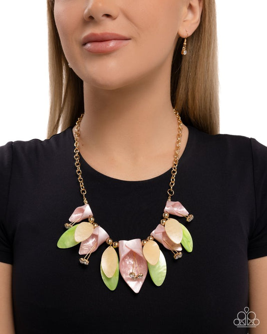 Garden Gaze - Gold - Paparazzi Necklace Image