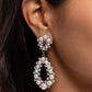Dapper Debut - White - Paparazzi Earring Image