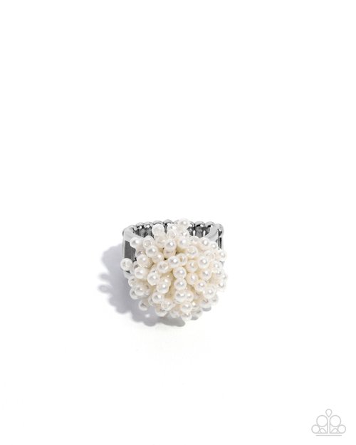 Never Ending Style - White - Paparazzi Ring Image