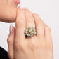 Decadent Display - Green - Paparazzi Ring Image