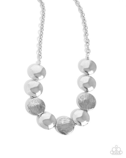 Engraved Energy - Silver - Paparazzi Necklace Image