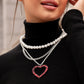 Paparazzi Necklace ~ Y2K Year - Red