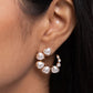 Castle Courting - Gold - Paparazzi Earring Image