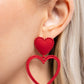 Casual Chemistry - Red - Paparazzi Earring Image