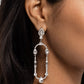 Hard to Forget - White - Paparazzi Earring Image