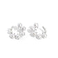 Castle Courting - White - Paparazzi Earring Image