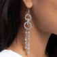 Chic Crowd - White - Paparazzi Earring Image