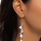 Snow Drops - White - Paparazzi Earring Image