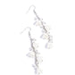 Snow Drops - White - Paparazzi Earring Image