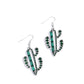 Cactus Confidence - Green - Paparazzi Earring Image