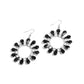 Wreathed Wish - Black - Paparazzi Earring Image