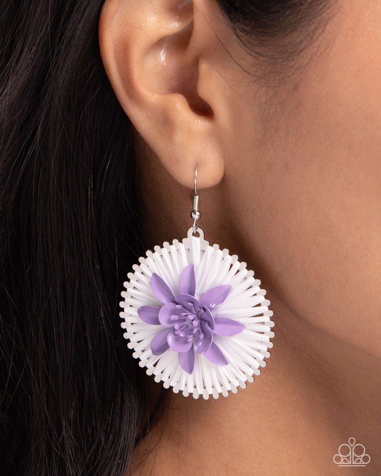 Dancing Daydream - Purple - Paparazzi Earring Image