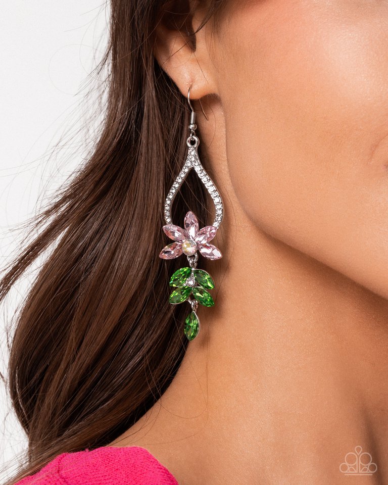 Floral Fuss - Pink - Paparazzi Earring Image