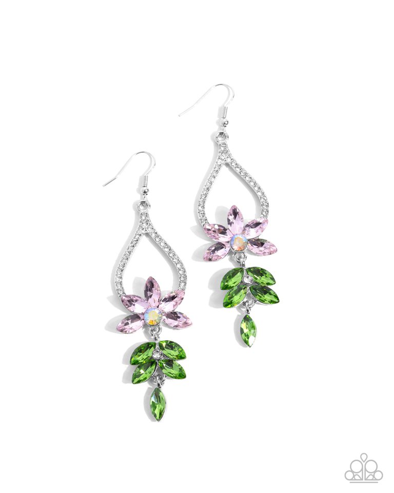 Floral Fuss - Pink - Paparazzi Earring Image