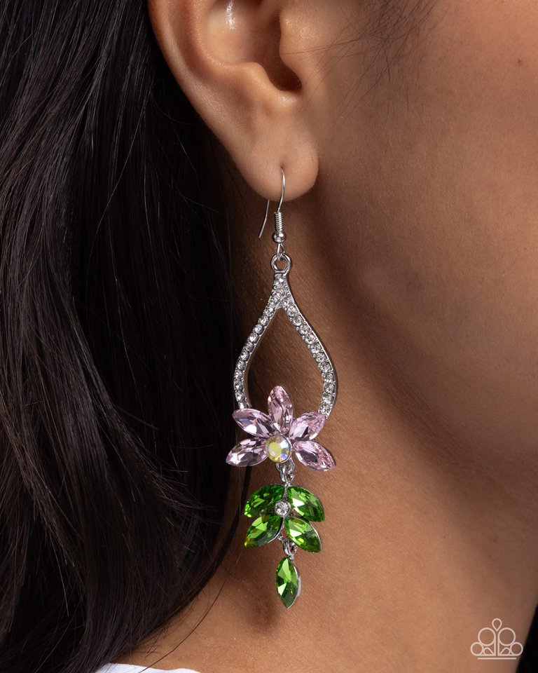 Floral Fuss - Pink - Paparazzi Earring Image