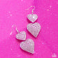 Never Enough Sparkle - Pink - Paparazzi Earring Image