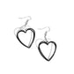 Acceptable Affection - Black - Paparazzi Earring Image