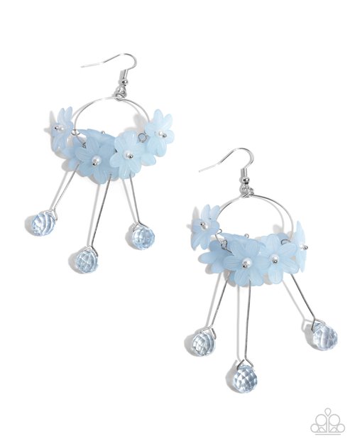 Whimsical Work - Blue - Paparazzi Earring Image