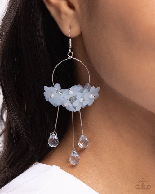 Whimsical Work - Blue - Paparazzi Earring Image