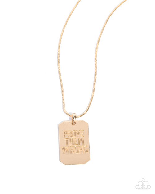 Prove Them Wrong - Paparazzi Necklace Image