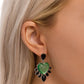 Resort Radiance - Green - Paparazzi Earring Image