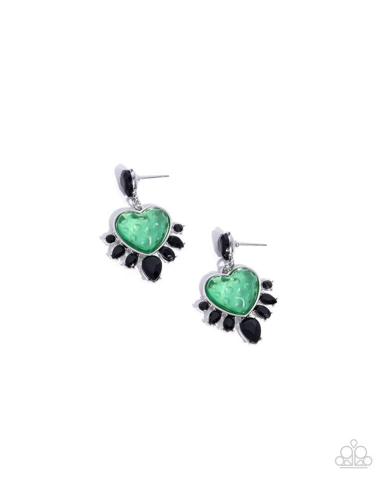 Resort Radiance - Green - Paparazzi Earring Image