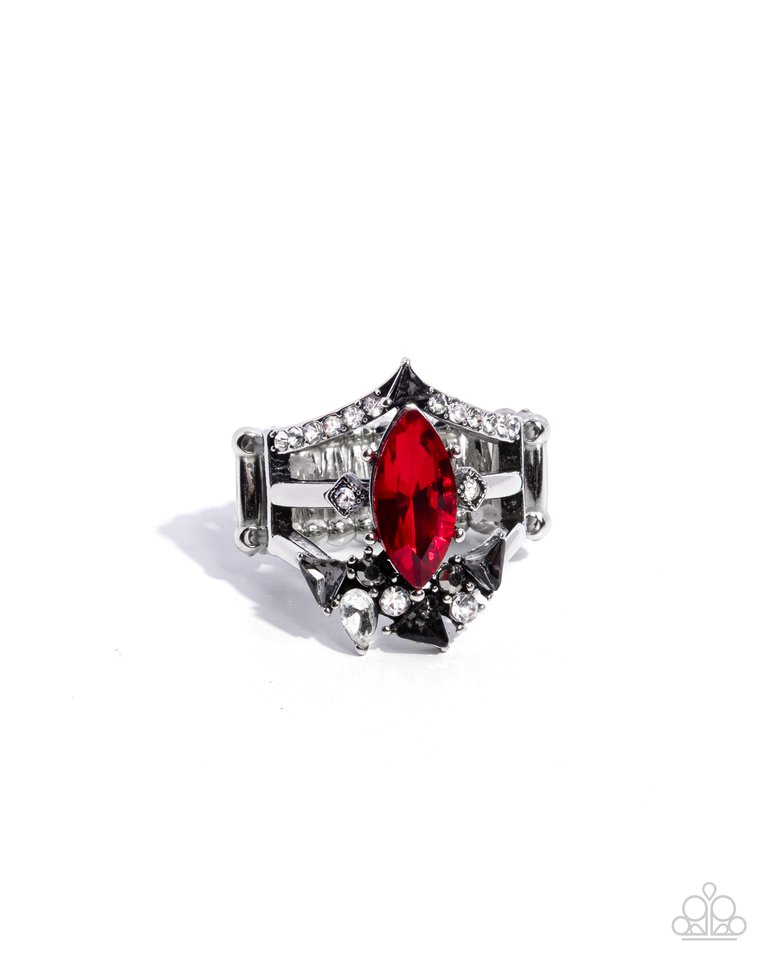 Beggin for Bling - Red - Paparazzi Ring Image