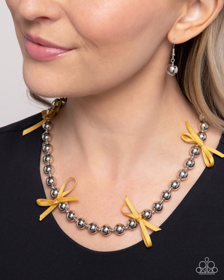 Elegant Event - Yellow - Paparazzi Necklace Image