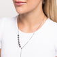 Drops of Dazzle - Black - Paparazzi Necklace Image