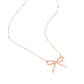 Bridesmaid Bow - Rose Gold - Paparazzi Necklace Image