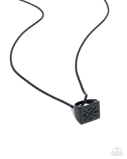 City Chase - Black - Paparazzi Necklace Image