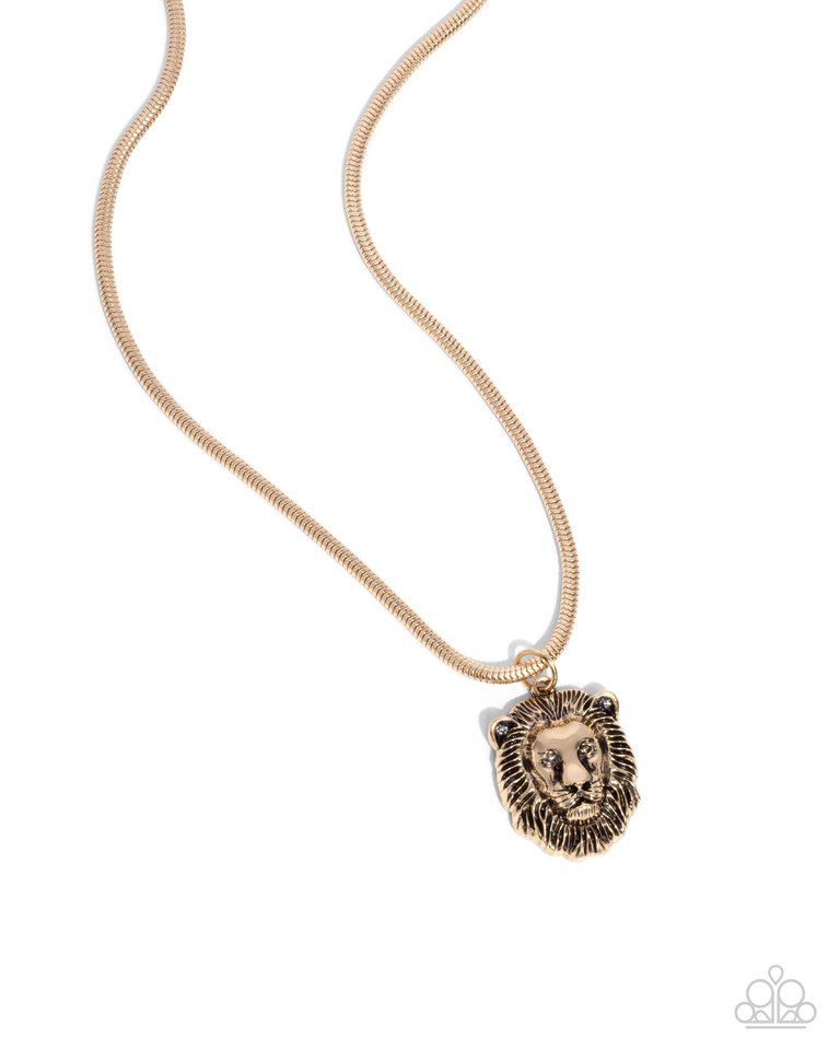 Leo Leader - Gold - Paparazzi Necklace Image