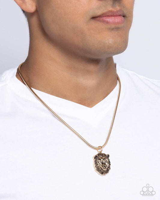 Leo Leader - Gold - Paparazzi Necklace Image