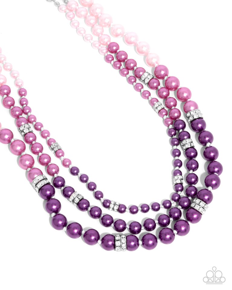 Ombré Ornament - Purple - Paparazzi Necklace Image