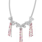 Victorian Influence - Red - Paparazzi Necklace Image