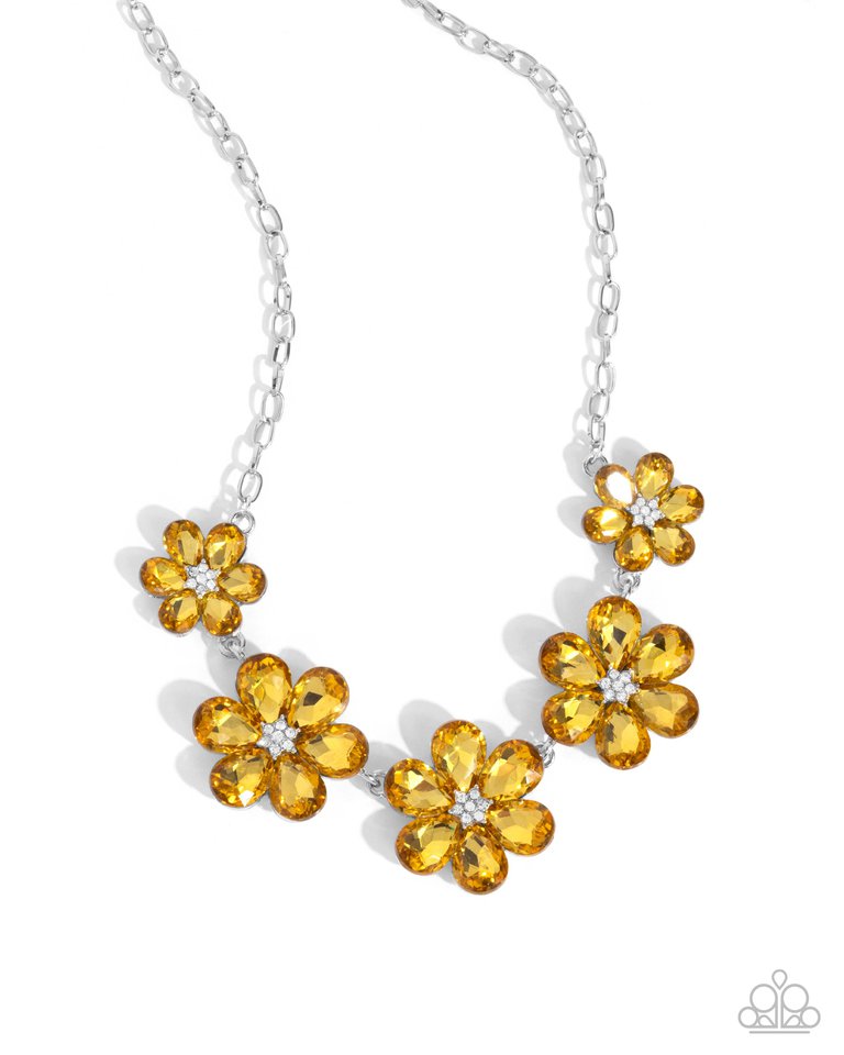 Whimsical Way - Yellow - Paparazzi Necklace Image