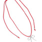 Bolo Bow - Red - Paparazzi Necklace Image