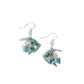 Fancy Free Fish - Green - Paparazzi Earring Image