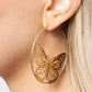 Aerial Alias - Gold - Paparazzi Earring Image