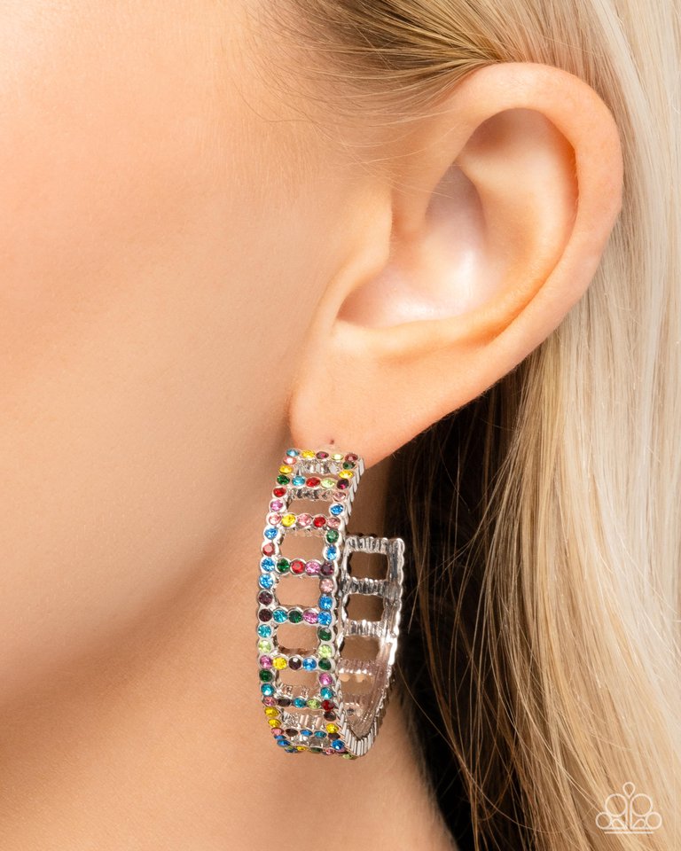 Bridging Brilliance - Multi - Paparazzi Earring Image