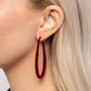 The Right Angle - Red - Paparazzi Earring Image