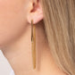 Trenchant Tease - Gold - Paparazzi Earring Image