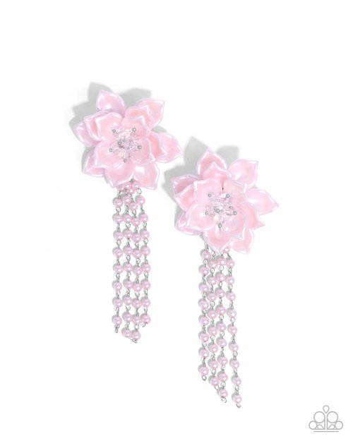 Lotus Length - Paparazzi Earring Image