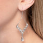 Dripping Drama - White - Paparazzi Earring Image