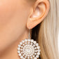 Wreathed Wonderland - White - Paparazzi Earring Image