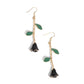 Rose Reality - Black - Paparazzi Earring Image