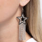 Sunset Superstar - Black - Paparazzi Earring Image