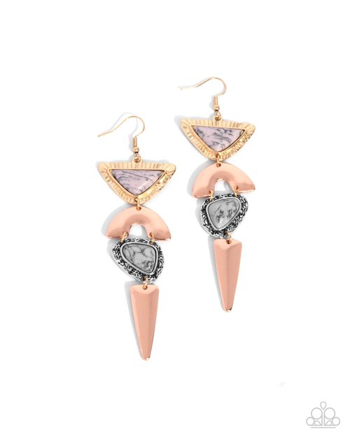 Shape Shifting Stones - Paparazzi Earring Image