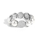 Believable Bling - White - Paparazzi Bracelet Image