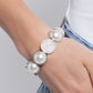 Believable Bling - White - Paparazzi Bracelet Image